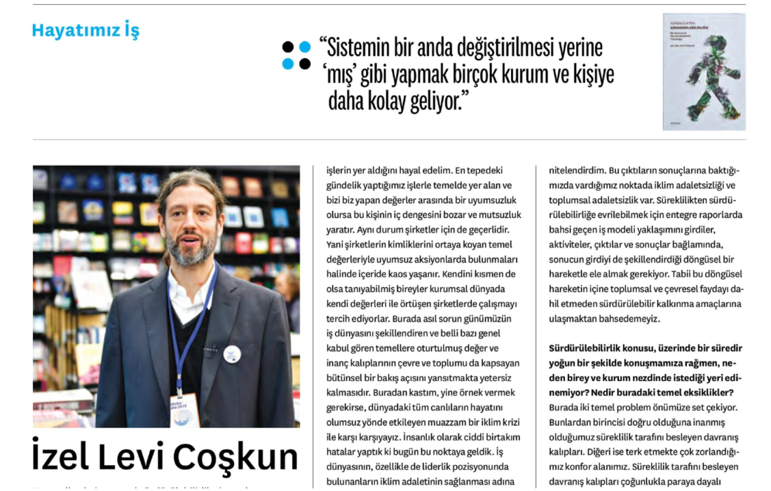 İzel Levi Coşkun - Harvard Business Review Türkiye röportajı